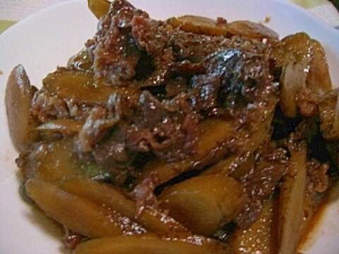 牛肉とゴボウの時雨煮（圧力鍋使用）